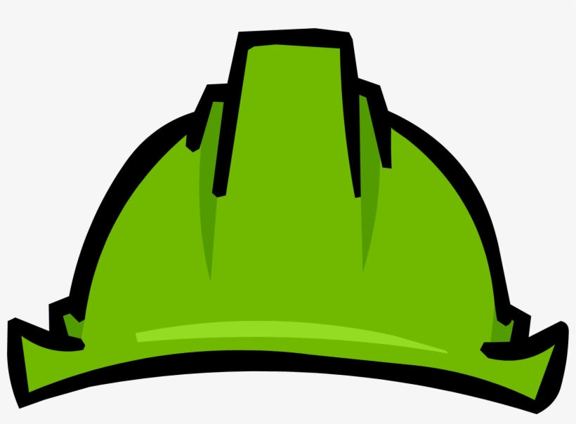 Green Hard Hat Clothing Icon Id 1133 - Club Penguin Green Helmet, transparent png #1305832