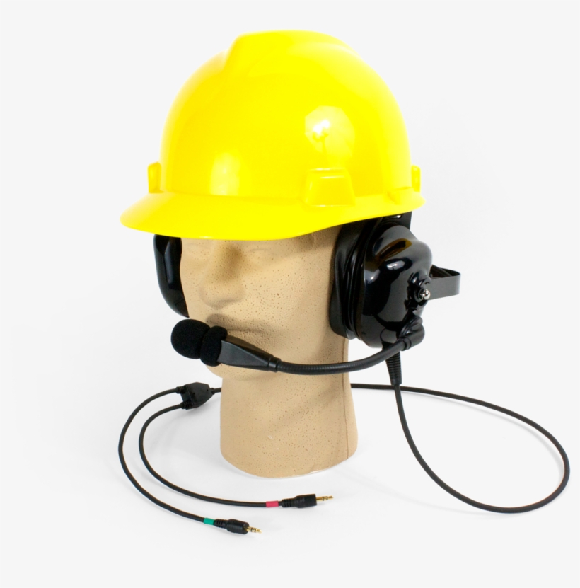 Hard Hat With Headphones, transparent png #1306661