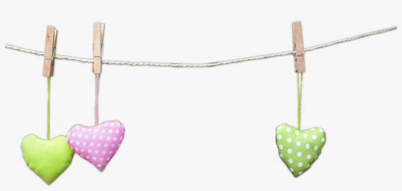 Washing Transparent Images Pluspng - Clothesline Heart Png, transparent png #1307013