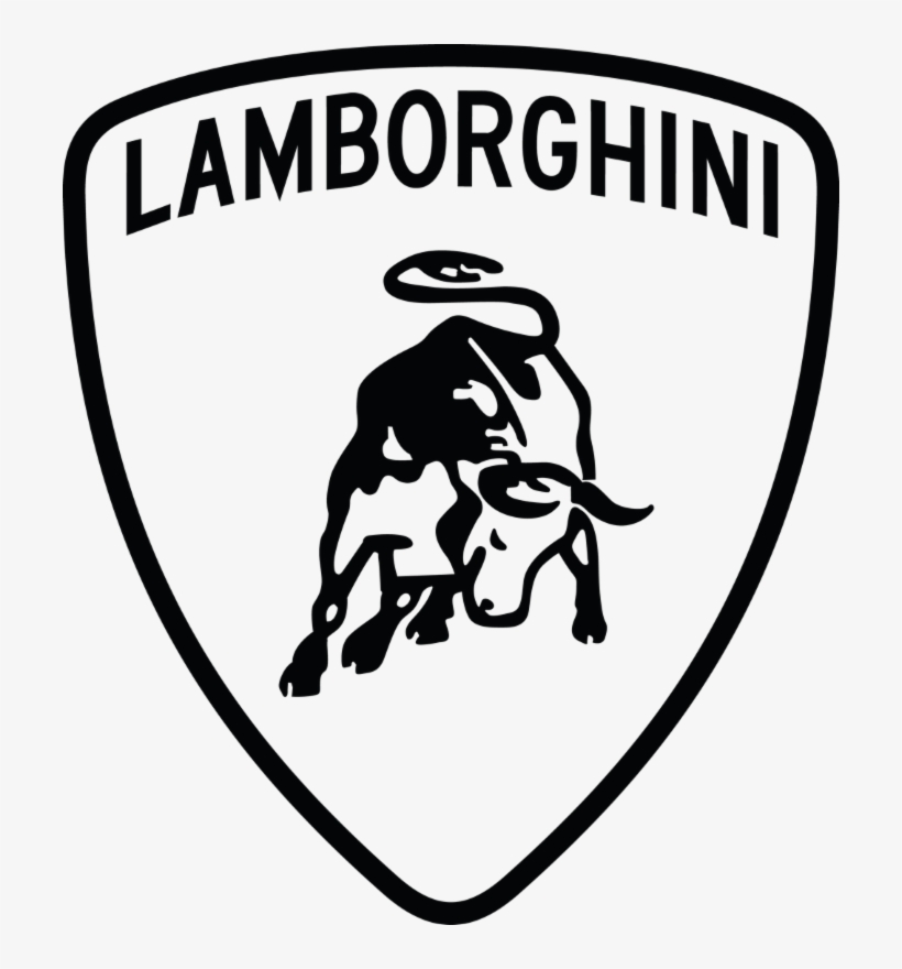 Lamborghini Aventador Car Ferrari Logo - Lamborghini Logo Black And White, transparent png #1307034