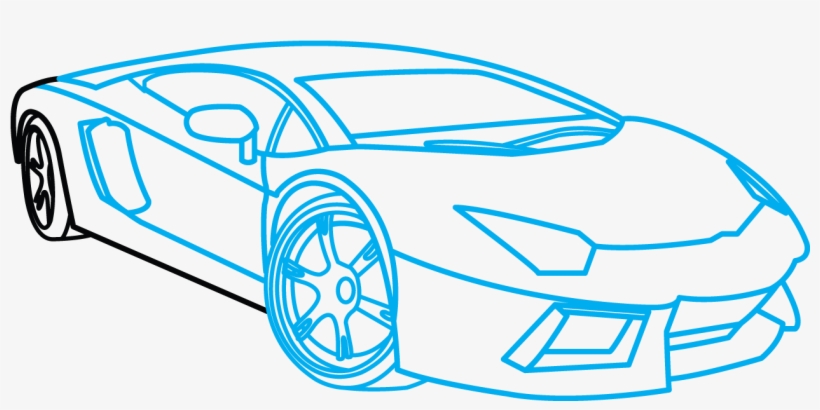 How To Draw The Lamborghini Logo - Lamborghini Dibujo, transparent png #1307372