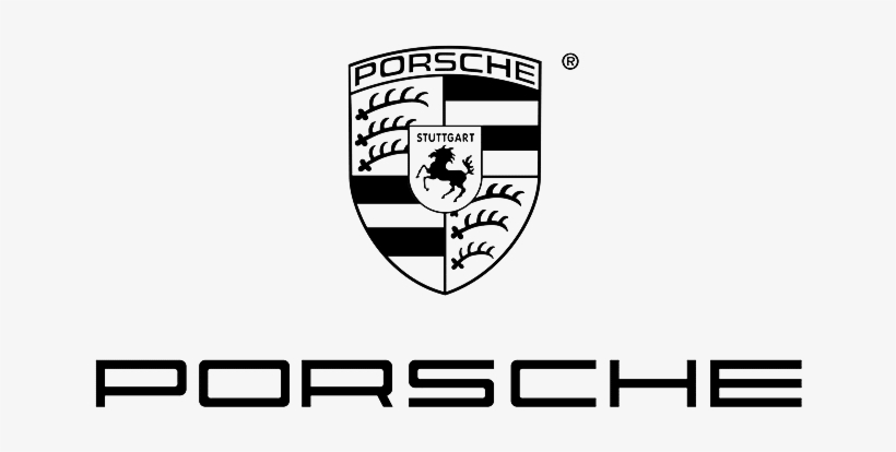 Supercar Hire Uk - Porsche Logo Vector Black And White, transparent png #1307596