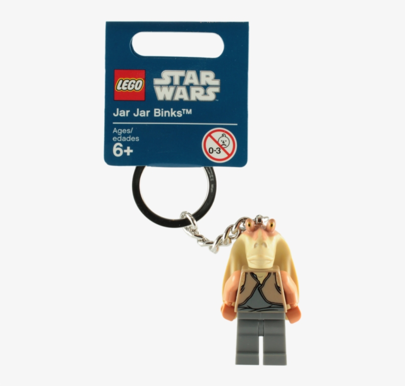 Lego Jar Jar Binks Keychain - Lego Darth Vader Key, transparent png #1308229
