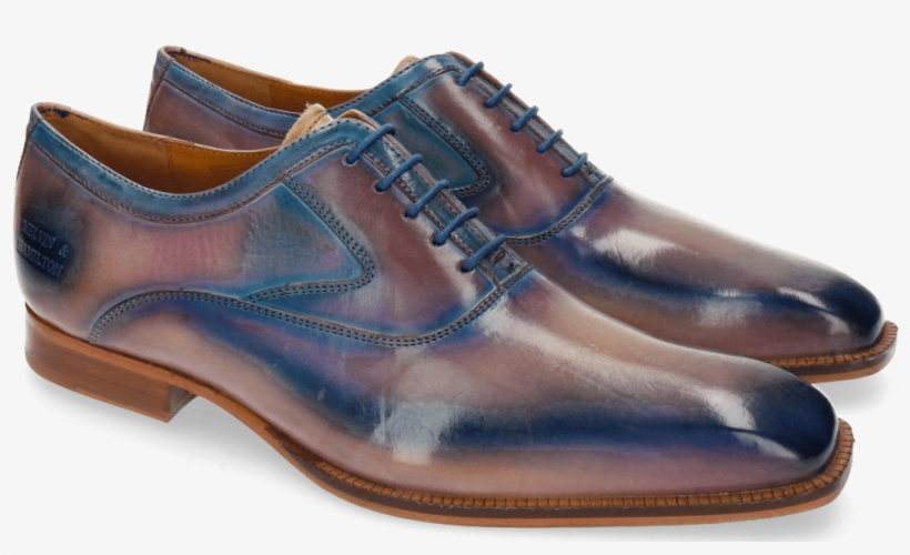 Oxford Shoes Woody 3 Nude Lilac Mid Blue Finish Washed - Suede, transparent png #1308300
