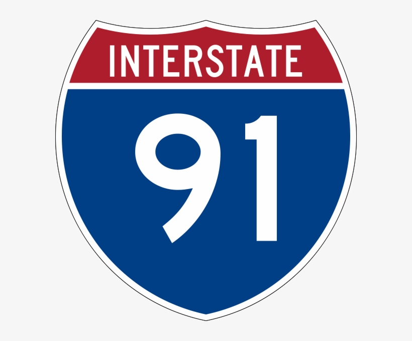 Interstate 91 Sign, transparent png #1308472