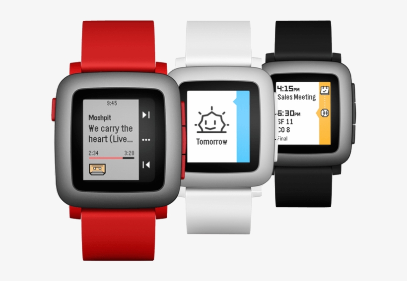 Although We Do Not Have Alternative Watchbands Designed - Pebble Time Smart Watch Black Smartwatches, transparent png #1309115
