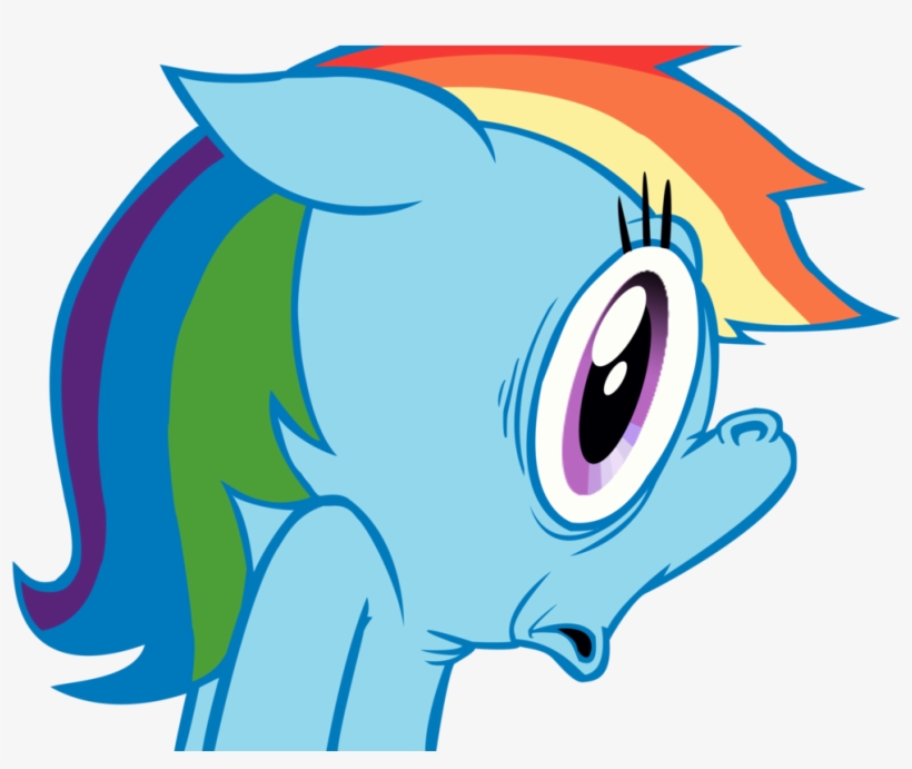 Look Behind You Dash - Rainbow Dash, transparent png #1309167