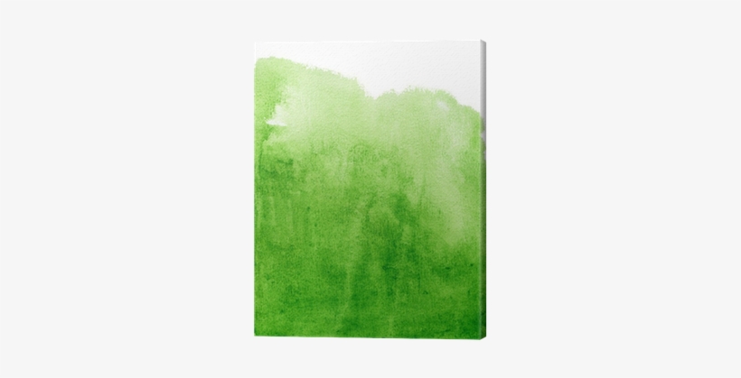 Abstract Green Watercolor Background Canvas Print • - Grass, transparent png #1309480