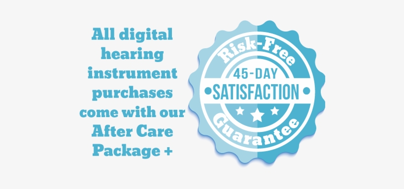 Hearing Aid 45 Day Satisfaction Guarantee - Illustration, transparent png #1310172