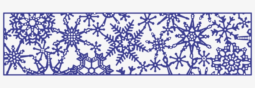 Cheery Lynn Designs - Transparent Border For Snowflakes, transparent png #1310506