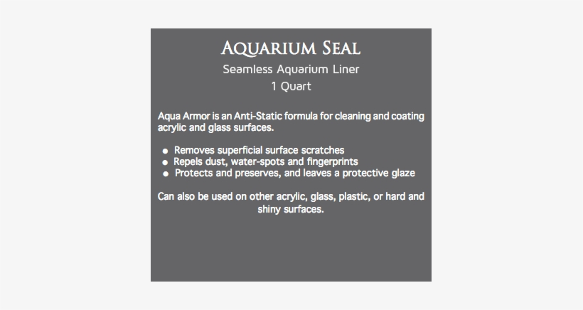 Aquarium Seal Seamless Aquarium Liner 1 Quart Aqua - Litre, transparent png #1310658