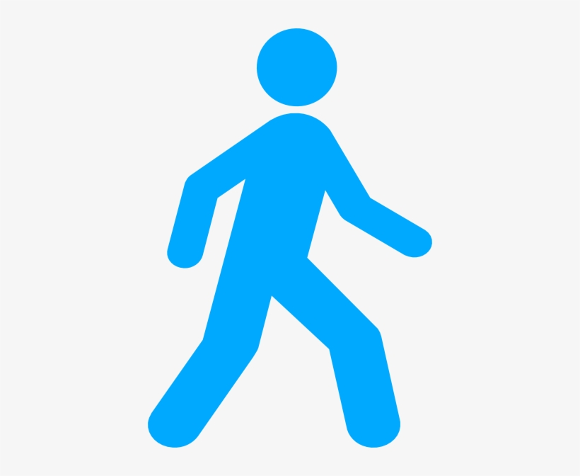 Original Png Clip Art File Walking Man Blue Svg Images, transparent png #1310742