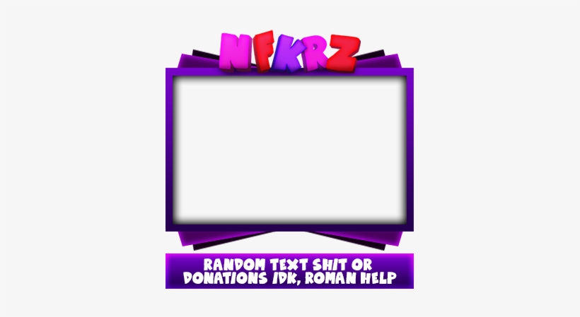 Monstuh On Twitter - Purple Facecam Border, transparent png #1311385