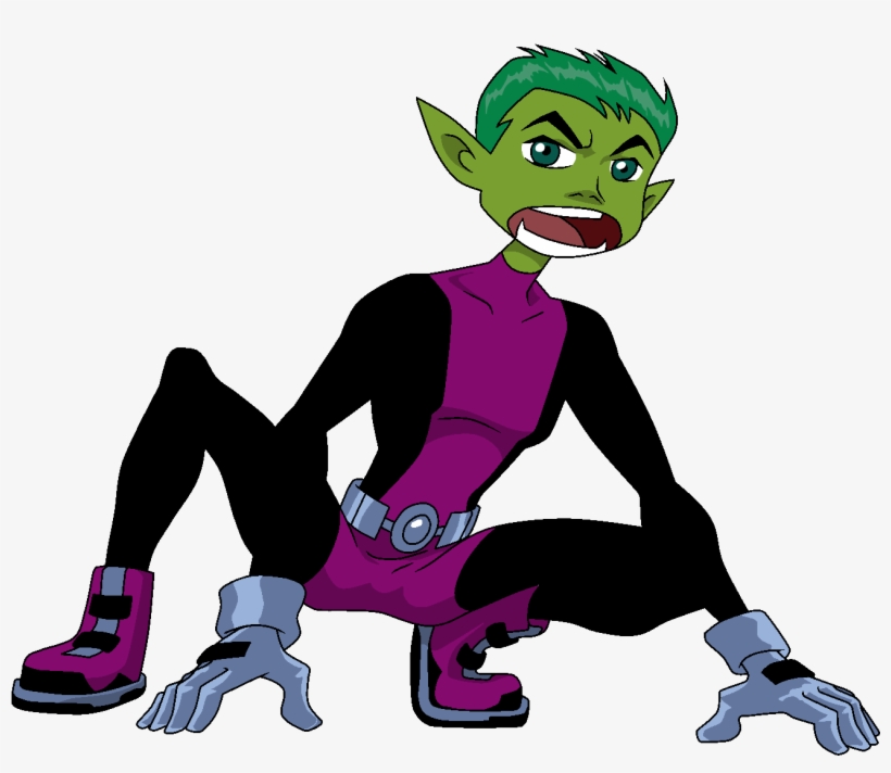 Beast Boy Crouch Pose - Teen Titans Beast Boy Transparent, transparent png #1311951