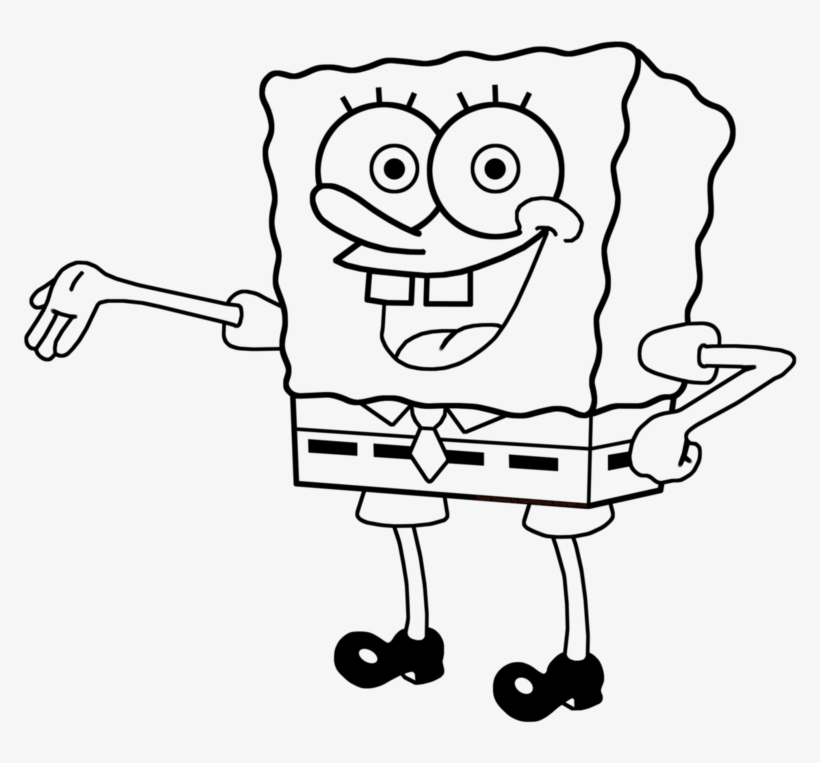 Spongebob Outline Just Arrived Pretty Inspiration Squarepants - Outline Of Spongebob Squarepants, transparent png #1312206