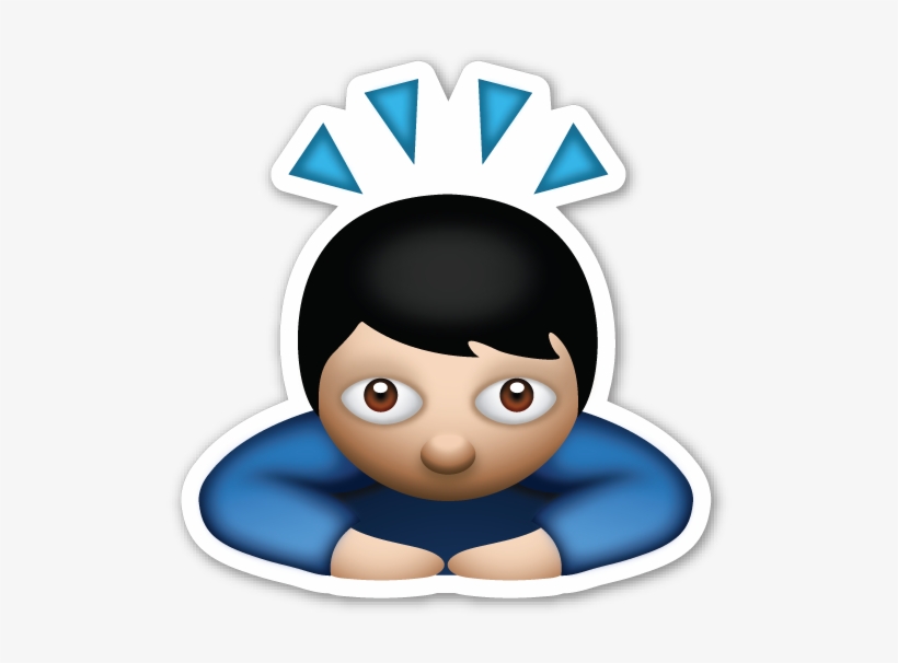 Entretanto, O Real Significado Dele É Exatamente O - 🙇 Emoji, transparent png #1313125