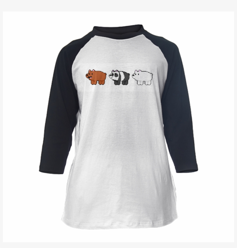 We Bare Bears Baseball Tee - Henley Longsleeve, transparent png #1313265