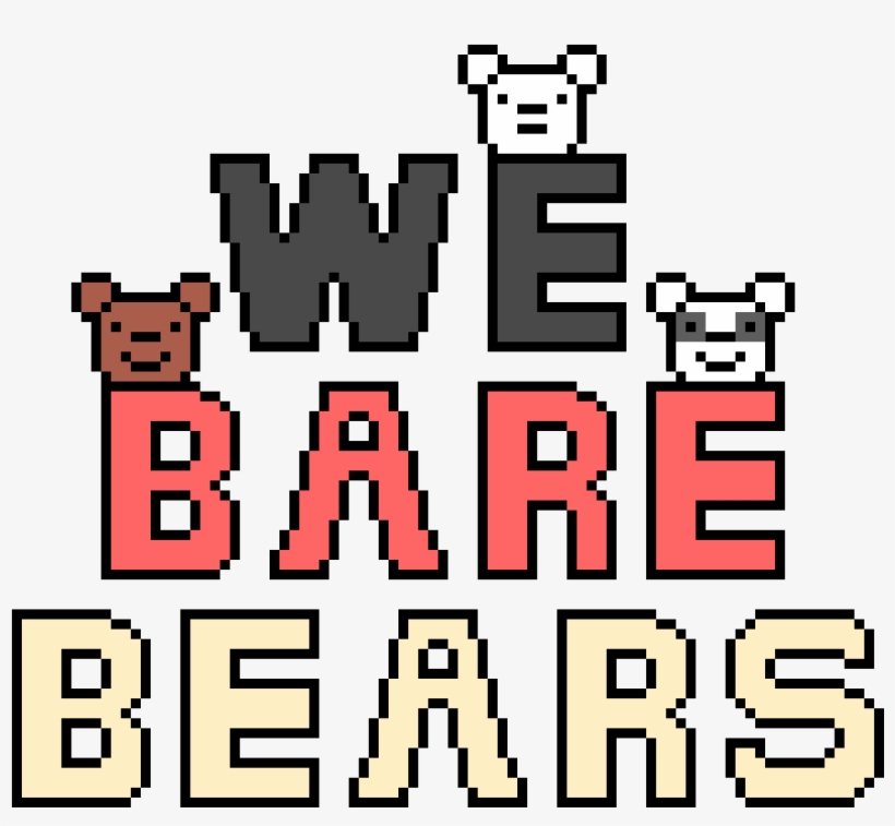 We Bare Bears - We Bare Bears Pixel Art, transparent png #1313373