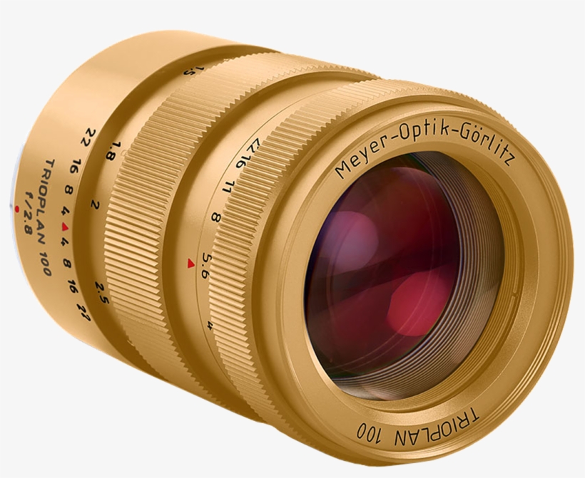 Meyer Optik Goerlitz Unveils Titanium And Gold Plated - Trioplan 100, transparent png #1313407