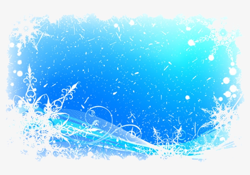 Ice Border Png - 藍 色 唯美 背景, transparent png #1313506