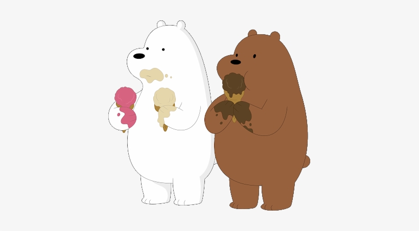 Webarebears Bears Panda Polarbear Icecream - We Bare Bear Ice Cream, transparent png #1313626