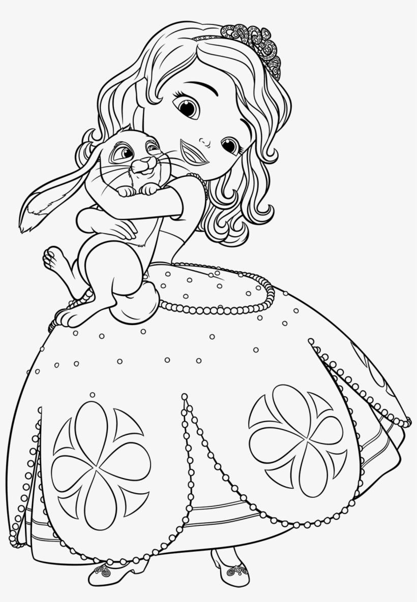 Proven Princess Sophia Coloring Pages Sofia Printable - Princess Sophia Coloring Sheet, transparent png #1313788