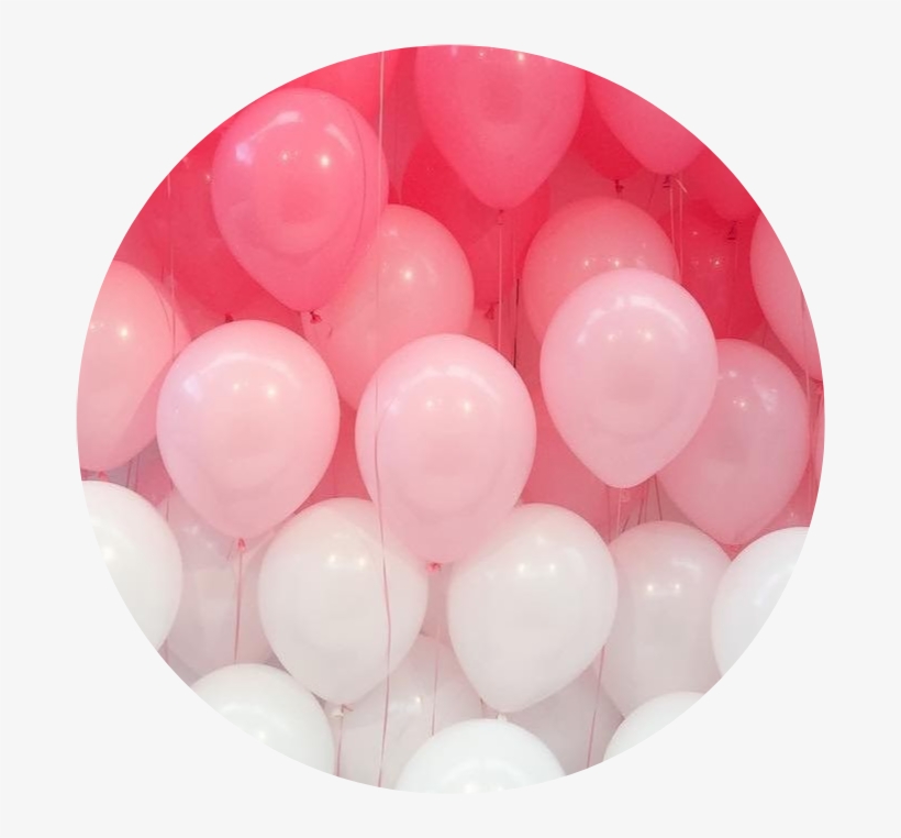 Tumblr Aesthetic Balloon Balloons Png Pink Balloons - White And Pink Balloons, transparent png #1314375