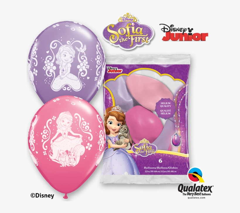 11" Sofia Disney Latex Balloons X 25 (1), transparent png #1314456