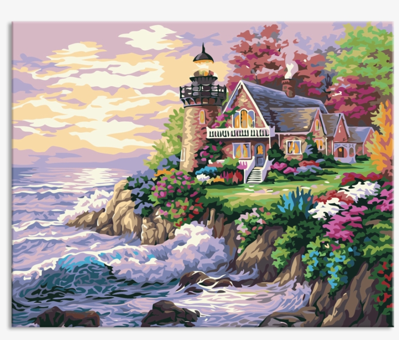 Classical Oil Painting Of Village, Classical Oil Painting - Tela A Óleo Castelo, transparent png #1314459