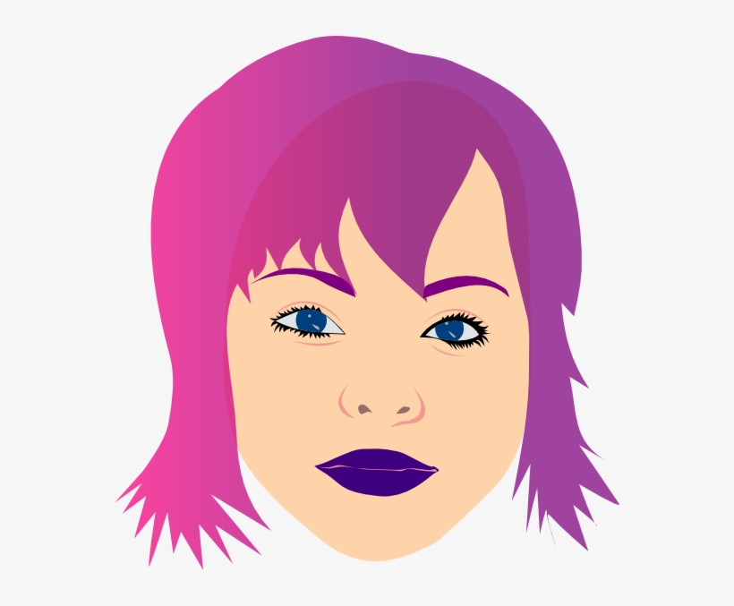 How To Set Use Girl With Purple Hair Clipart, transparent png #1314580