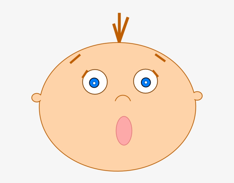 Original Png Clip Art File Scared Baby Hair Svg Images, transparent png #1314886