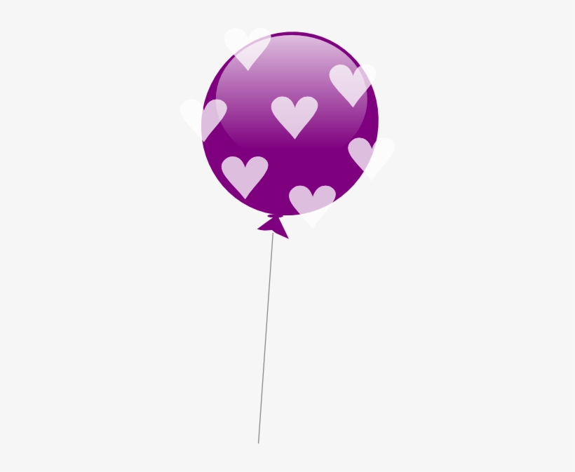 Violet Clipart Balloon - Purple Balloons Clipart, transparent png #1314979