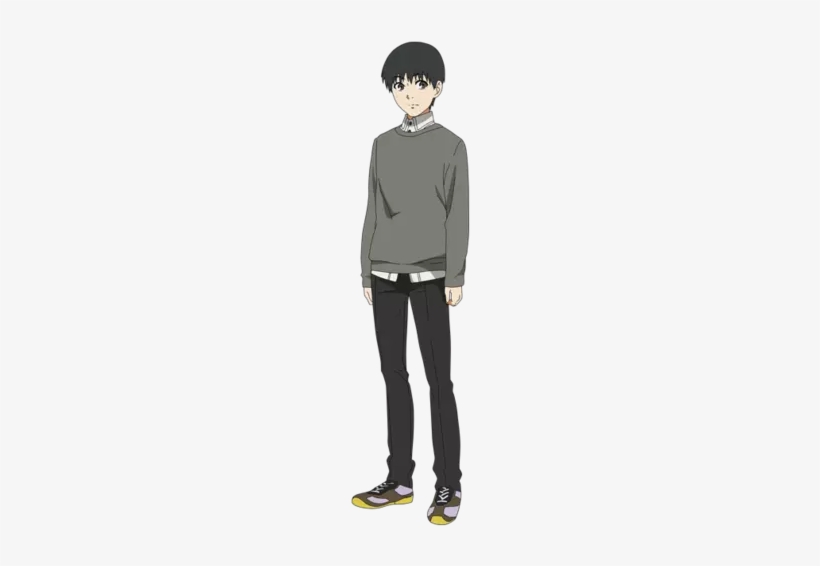 Ken Kaneki 金木研 Kaneki Black Hair Full Body Free Transparent Png Download Pngkey