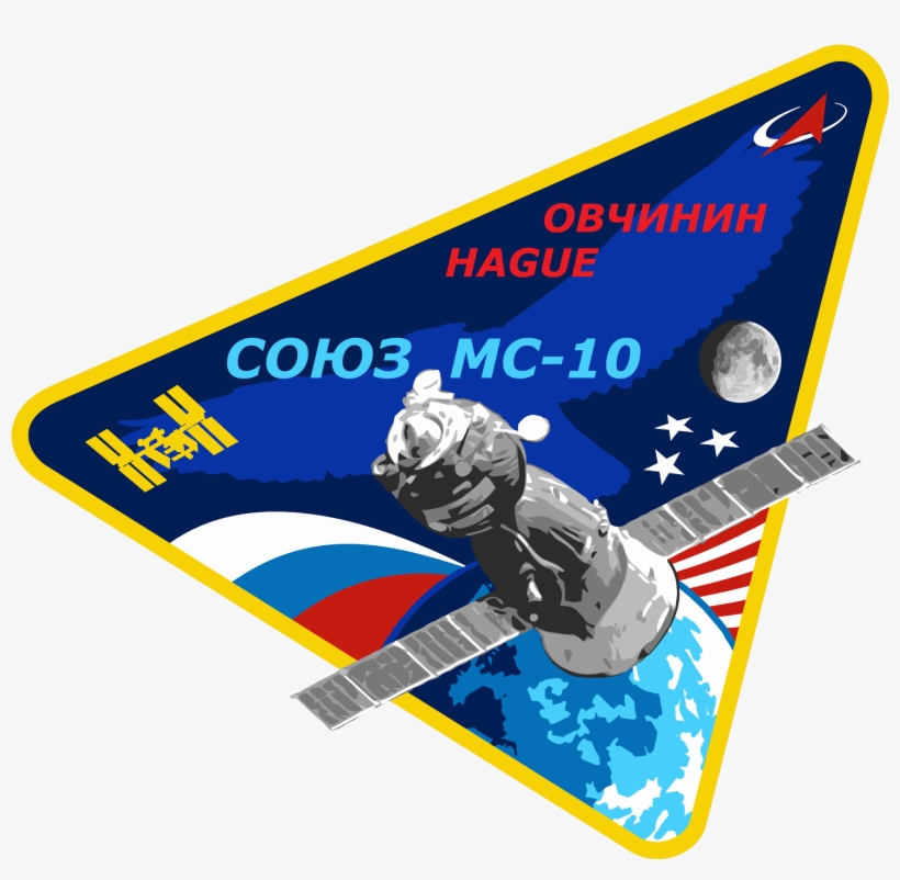Soyuz Ms 10 Mission Patch - Soyuz Ms 10, transparent png #1315342