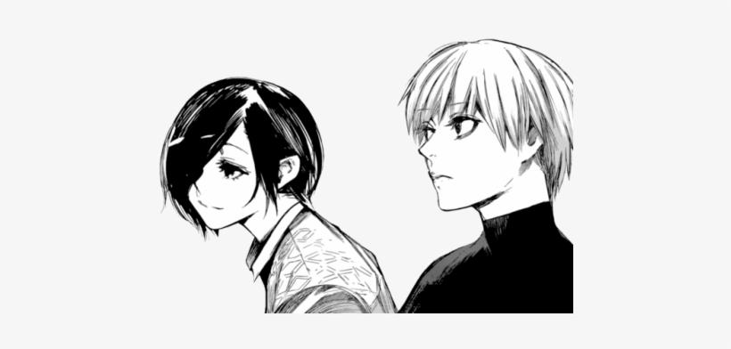 Touka Kirishima And Ken Kaneki Manga Transparent From Tokyo Ghoul Touka Manga Free Transparent Png Download Pngkey