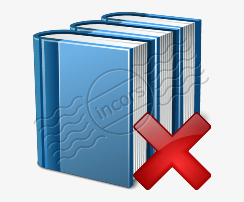 Books Blue Delete 8 Image - Delate Book Icon Tanspartent, transparent png #1315543