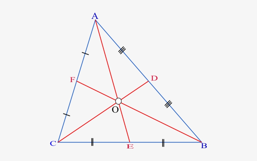Median - Median Of A Triangle, transparent png #1315965