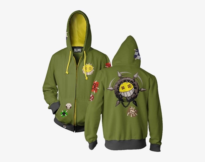 Overwatch Ultimate Junkrat Zip-up Hoodie & Free Overwatch - Junkrat Hoodie, transparent png #1316075