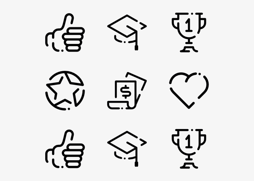 Linear Life Goals - Thumbs Up Icon Line, transparent png #1316225