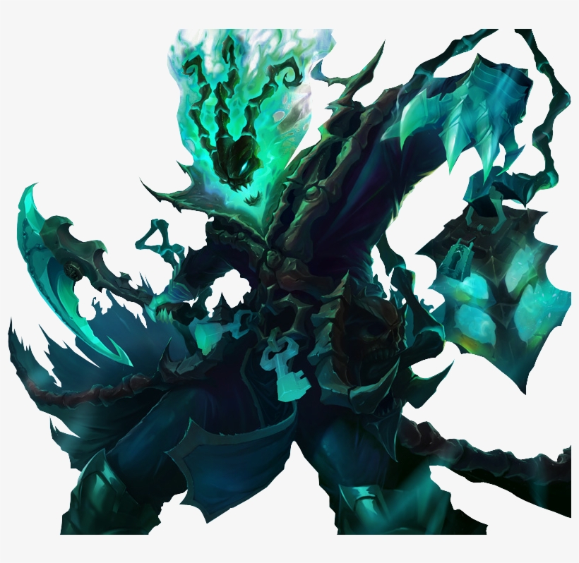 Thresh Png Kép - Poster League Of Legends Thresh, transparent png #1317110