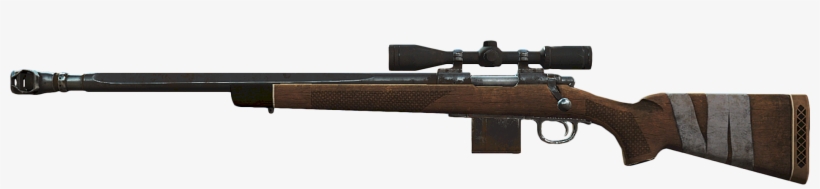Fo4 Compensated Hunting Sniper Rifle - Hunting Rifle Png, transparent png #1317172