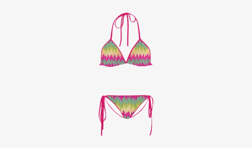 Paint Drips Custom Bikini Swimsuit - Chicken Bikini, transparent png #1317342