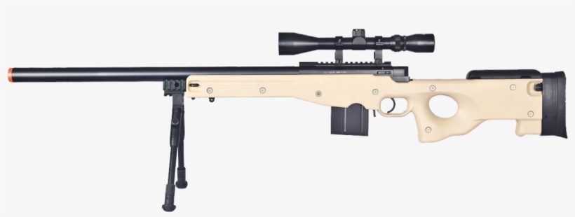 L96 Sniper Rifle / Spring Sniper Rifle - Awp L96 Bolt Action Rifle Tan, transparent png #1317739