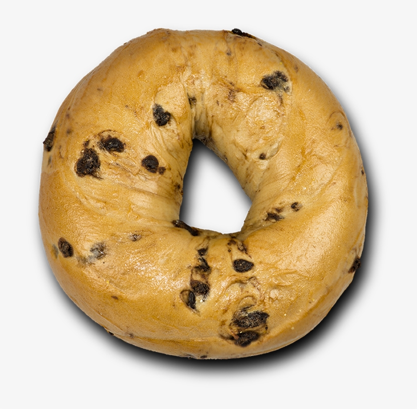 Chocolate Chip - Chocolate Chip Bagel Transparent, transparent png #1318227