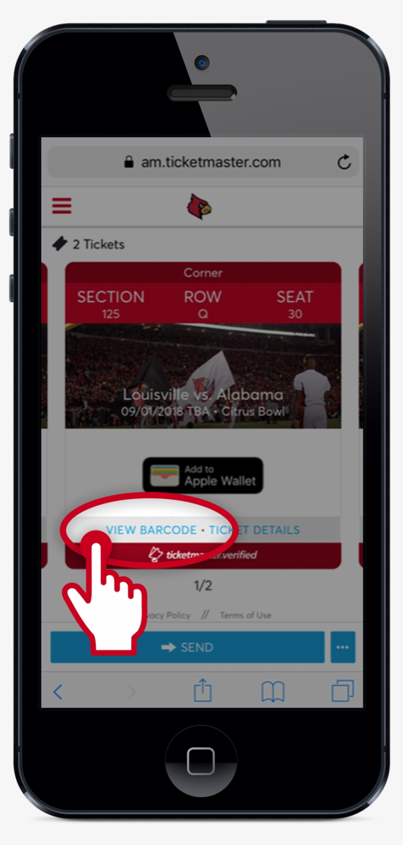 Swipe Right To View All Of Your Tickets For The Event - Parking, transparent png #1318489