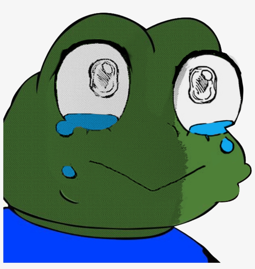 Crying Frog - Frog Meme Crying Transparent, transparent png #1318696