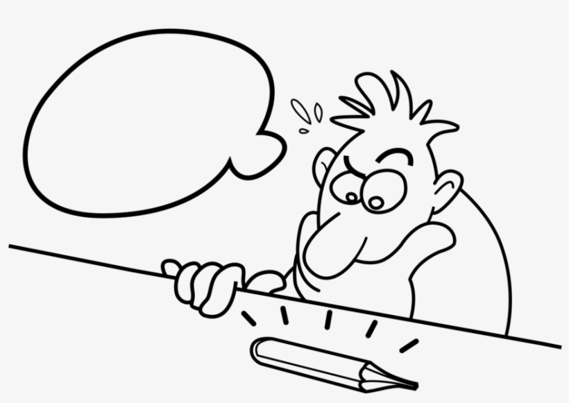 Cartoon Drawing Person Stick Figure Free Commercial - Man Thingking Cartoons Transparent, transparent png #1319014