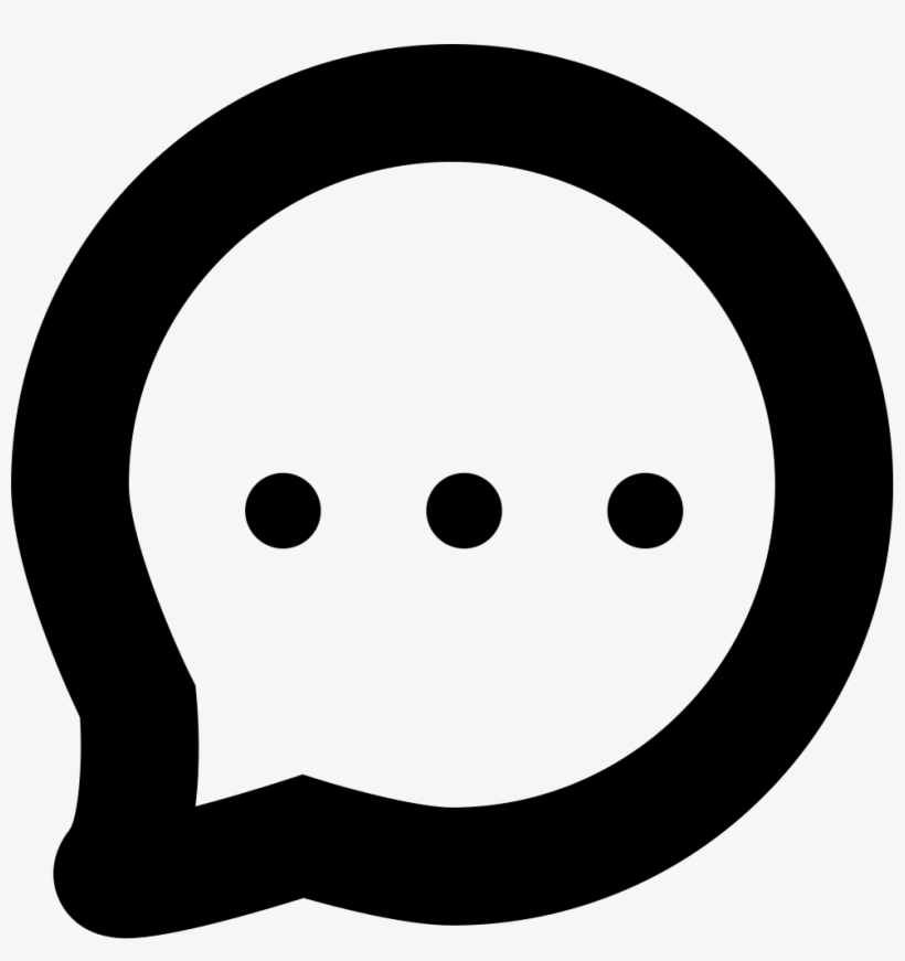 Speech Bubble With Dots Comments - Speech Bubble With Dots, transparent png #1319266