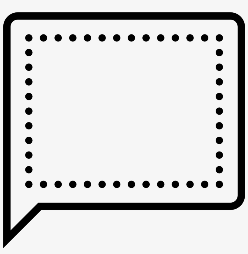 A Speech Bubble Is Shaped Like A Circle, With A Small - Ramka Png, transparent png #1319329