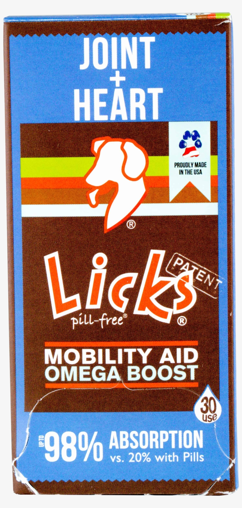 Dog Joint Heart - Licks Pill-free Solutions Ljh30pk Joint Heart Mobility, transparent png #1319507